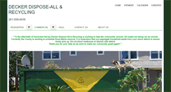 Desktop Screenshot of deckerdisposeall.com